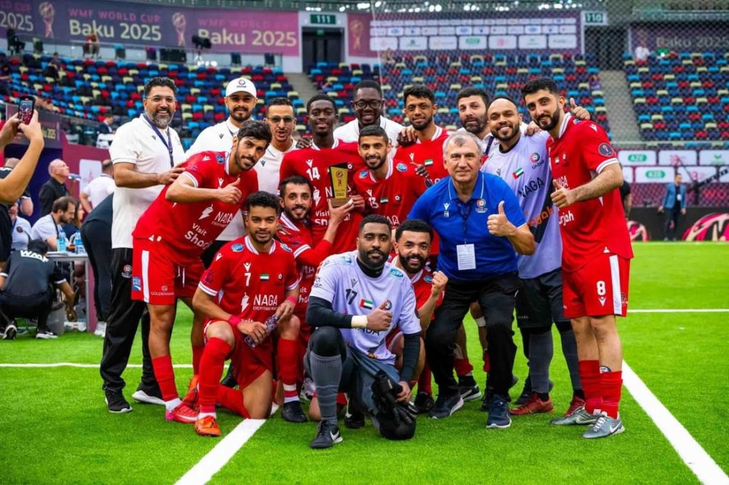 16 لاعباً يمثلون منتخب الإمارات لكرة القدم المصغرة في كأس أمم آسيا بإندونيسيا